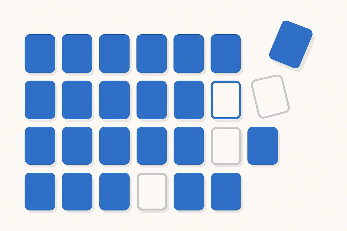 Illustration de pages d'un site, certaines présentes dans l'index et d'autres non